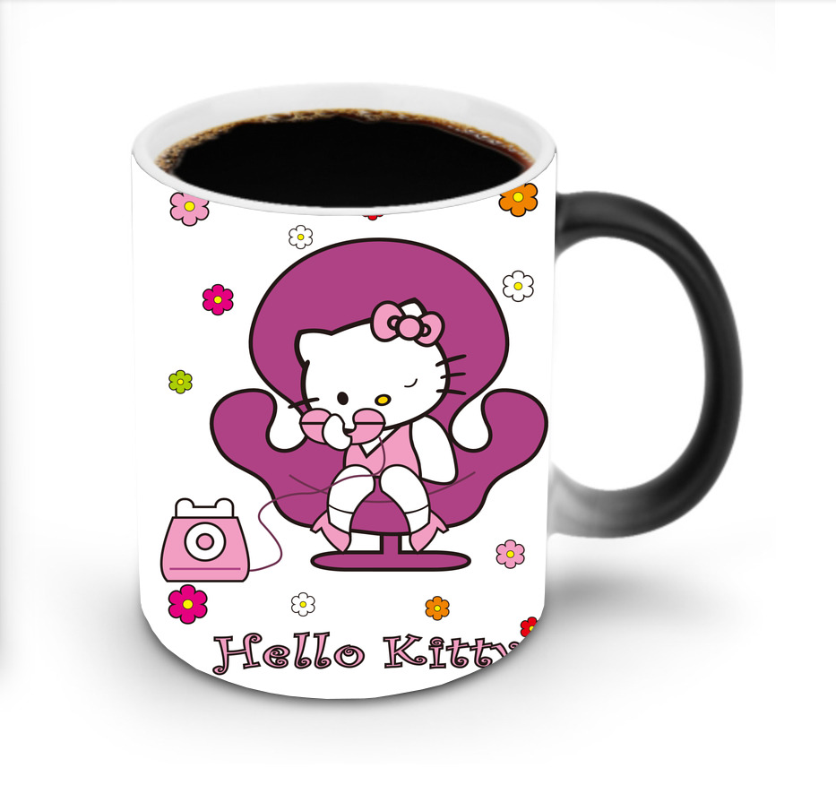 （画像用） Hello Kitty ハローキティ 温度変色マグカップ