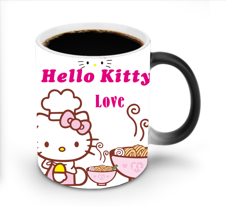 （画像用） Hello Kitty ハローキティ 温度変色マグカップ
