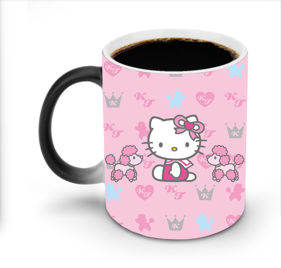 （画像用） Hello Kitty ハローキティ 温度変色マグカップ