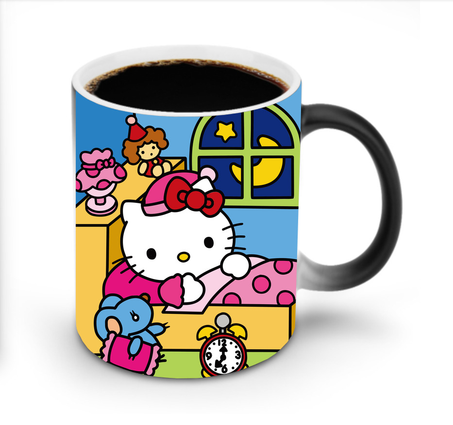 （画像用） Hello Kitty ハローキティ 温度変色マグカップ