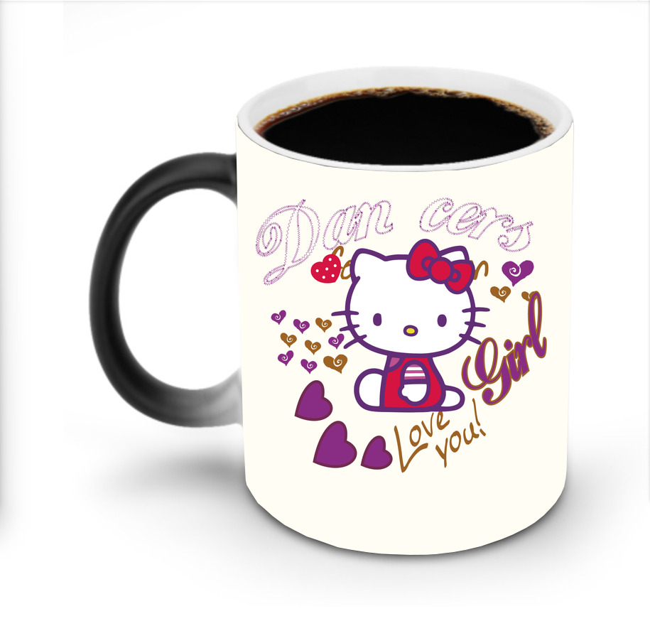 （画像用） Hello Kitty ハローキティ 温度変色マグカップ