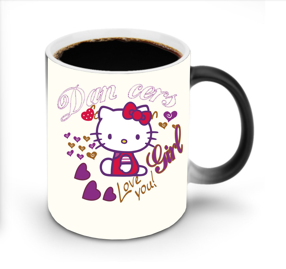（画像用） Hello Kitty ハローキティ 温度変色マグカップ