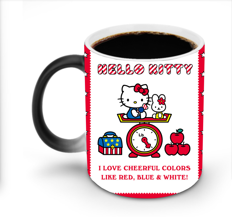 （画像用） Hello Kitty ハローキティ 温度変色マグカップ