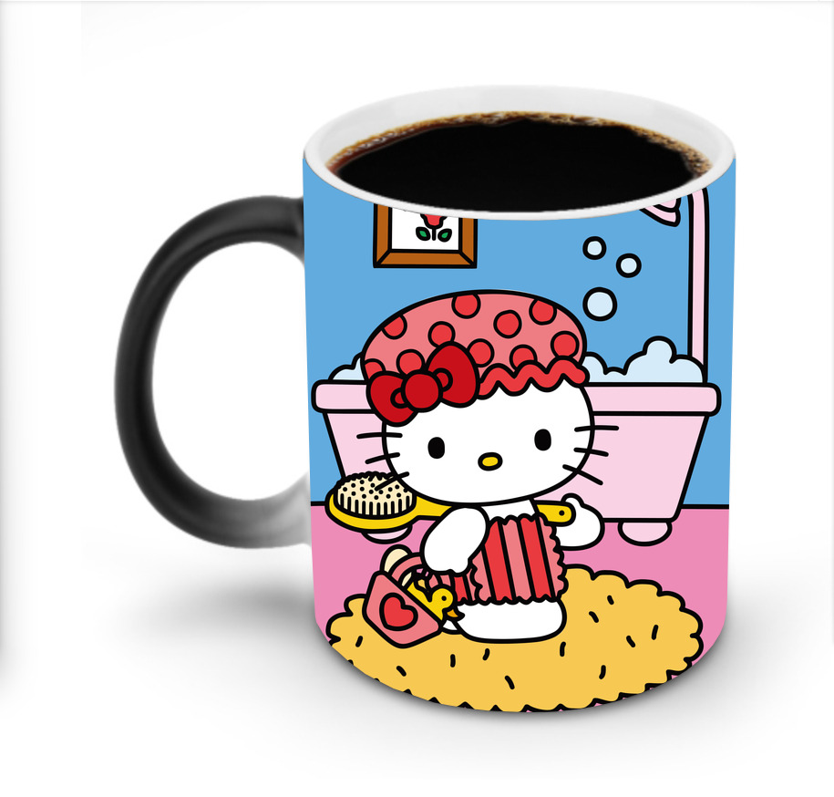（画像用） Hello Kitty ハローキティ 温度変色マグカップ