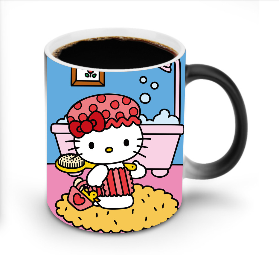 （画像用） Hello Kitty ハローキティ 温度変色マグカップ