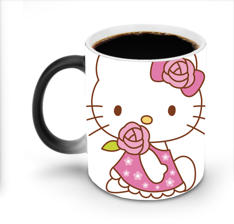 （画像用） Hello Kitty ハローキティ 温度変色マグカップ