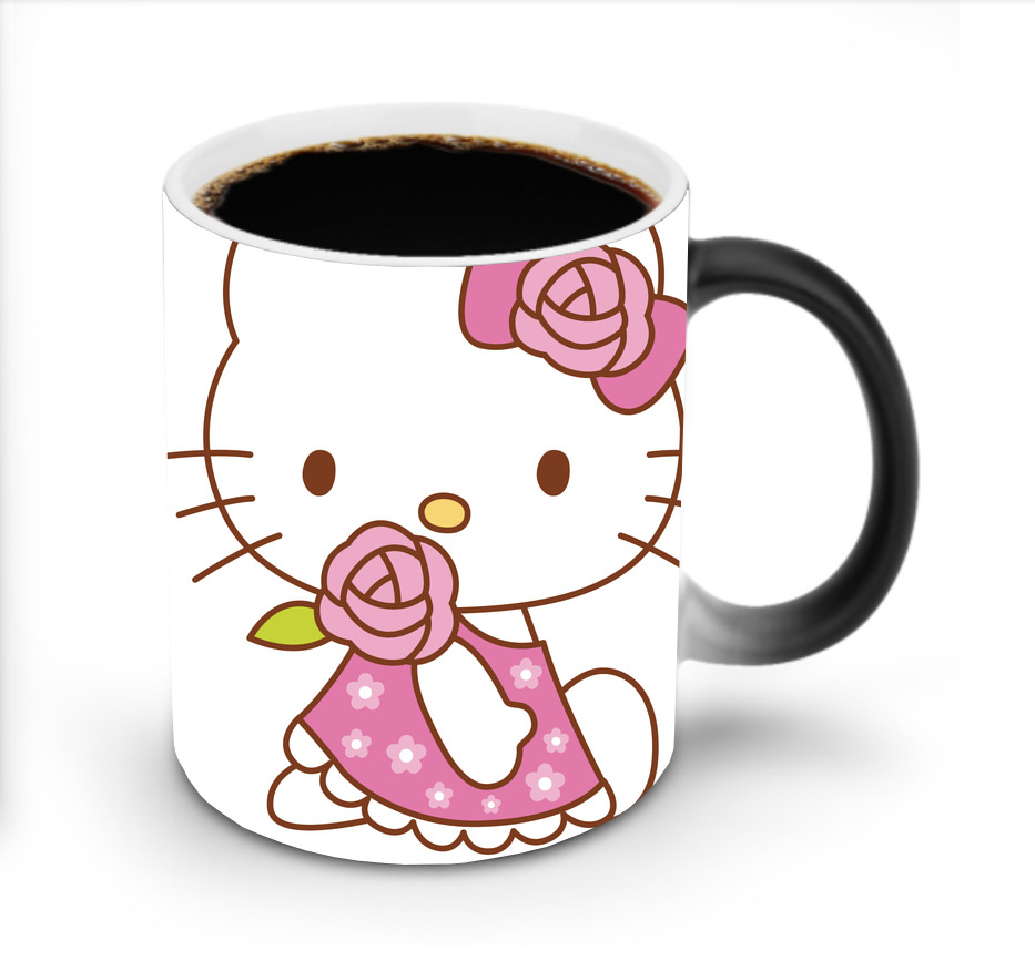 （画像用） Hello Kitty ハローキティ 温度変色マグカップ