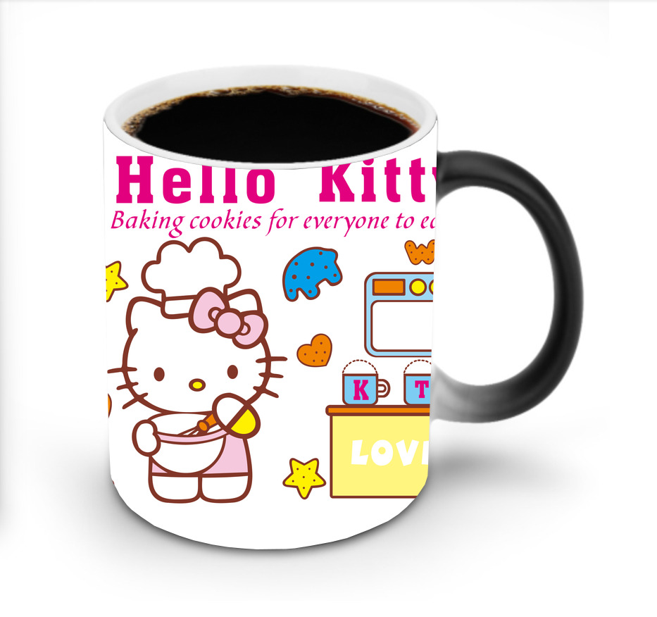 （画像用） Hello Kitty ハローキティ 温度変色マグカップ
