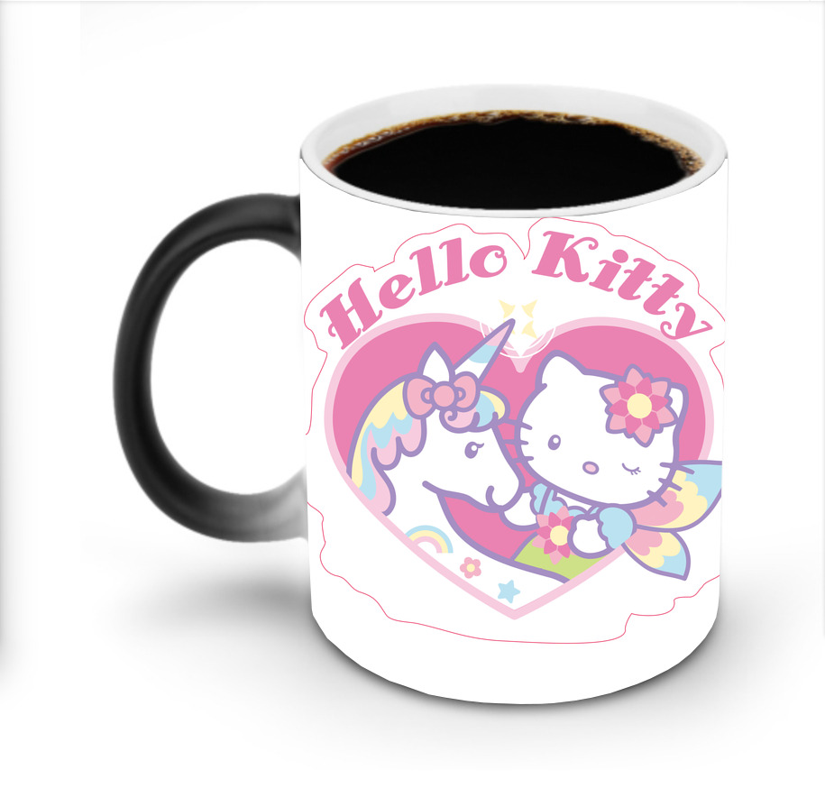 （画像用） Hello Kitty ハローキティ 温度変色マグカップ