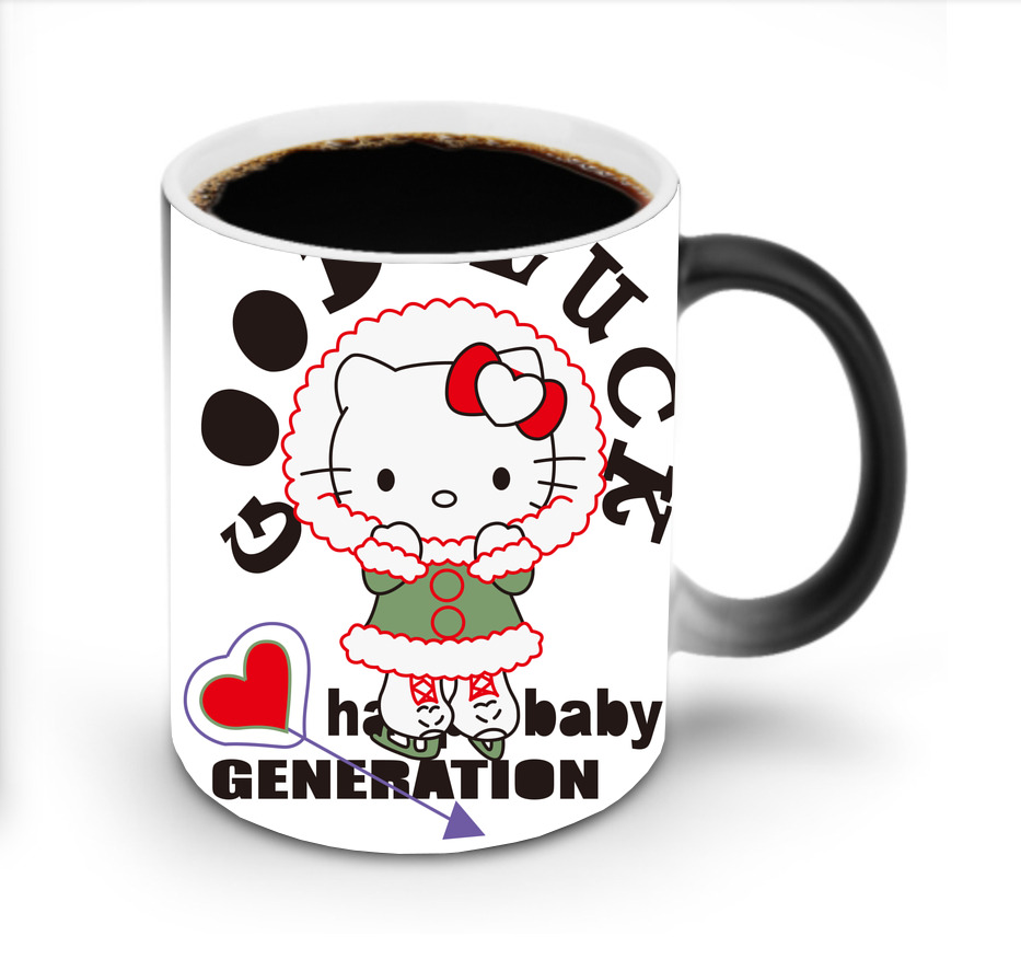 （画像用） Hello Kitty ハローキティ 温度変色マグカップ