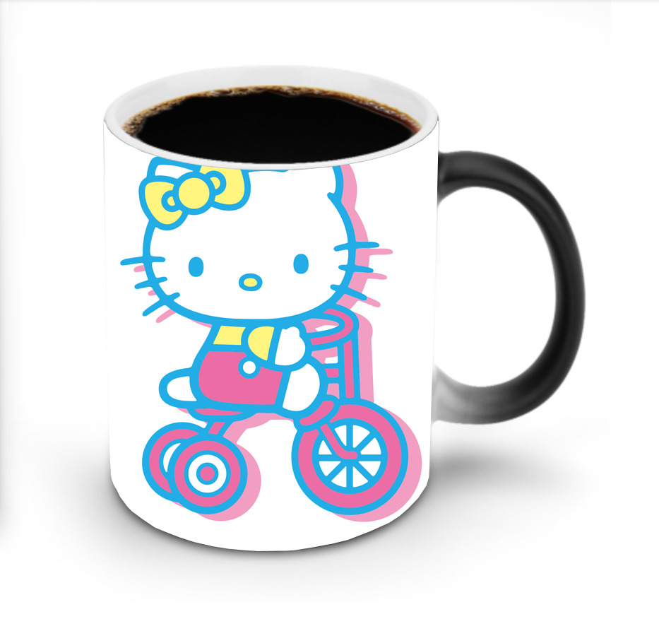 （画像用） Hello Kitty ハローキティ 温度変色マグカップ