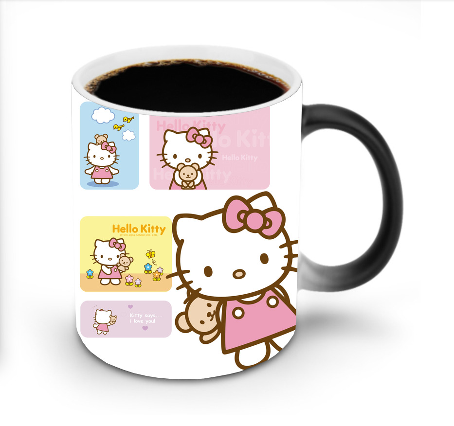 （画像用） Hello Kitty ハローキティ 温度変色マグカップ