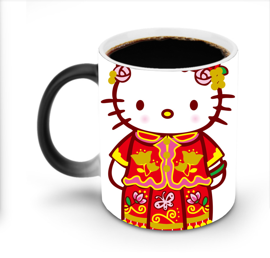 （画像用） Hello Kitty ハローキティ 温度変色マグカップ