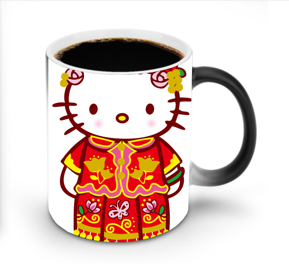 （画像用） Hello Kitty ハローキティ 温度変色マグカップ