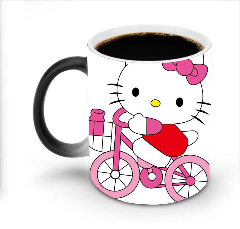 （画像用） Hello Kitty ハローキティ 温度変色マグカップ