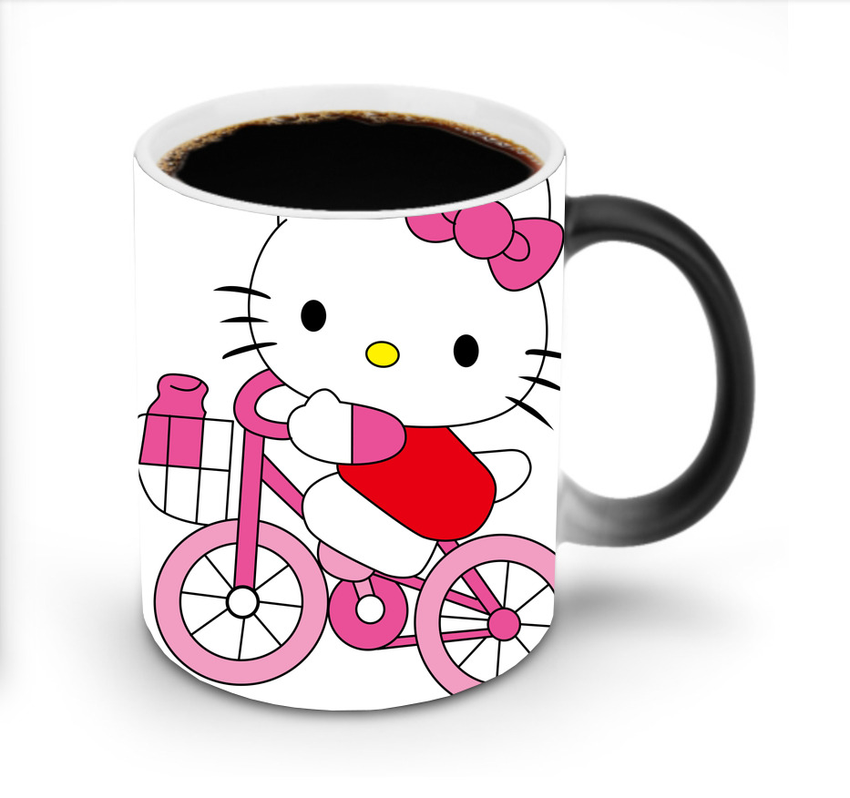（画像用） Hello Kitty ハローキティ 温度変色マグカップ