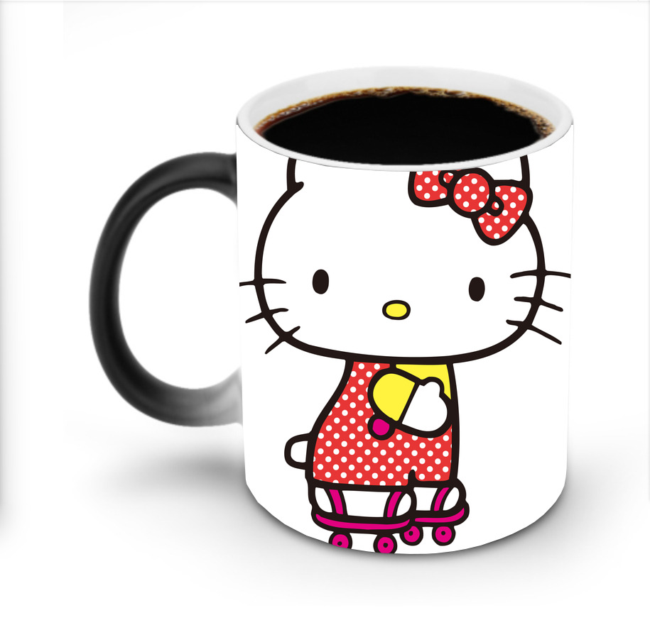 （画像用） Hello Kitty ハローキティ 温度変色マグカップ