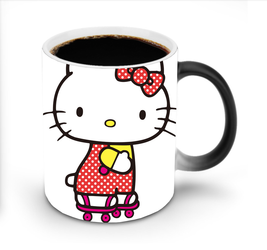 （画像用） Hello Kitty ハローキティ 温度変色マグカップ