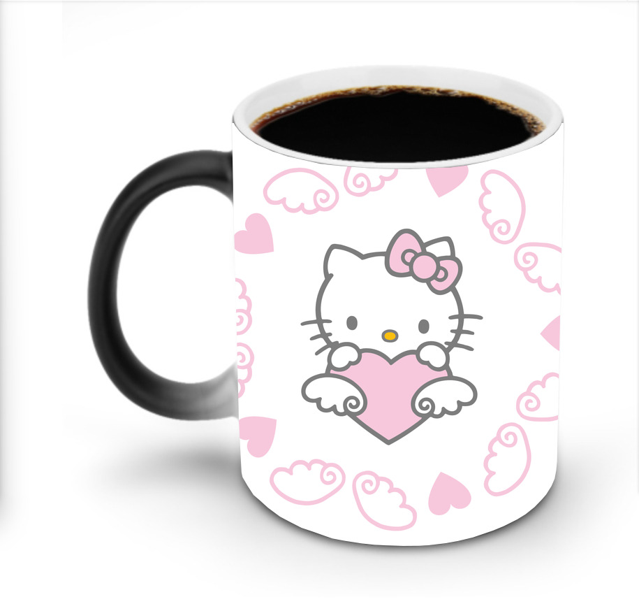 （画像用） Hello Kitty ハローキティ 温度変色マグカップ