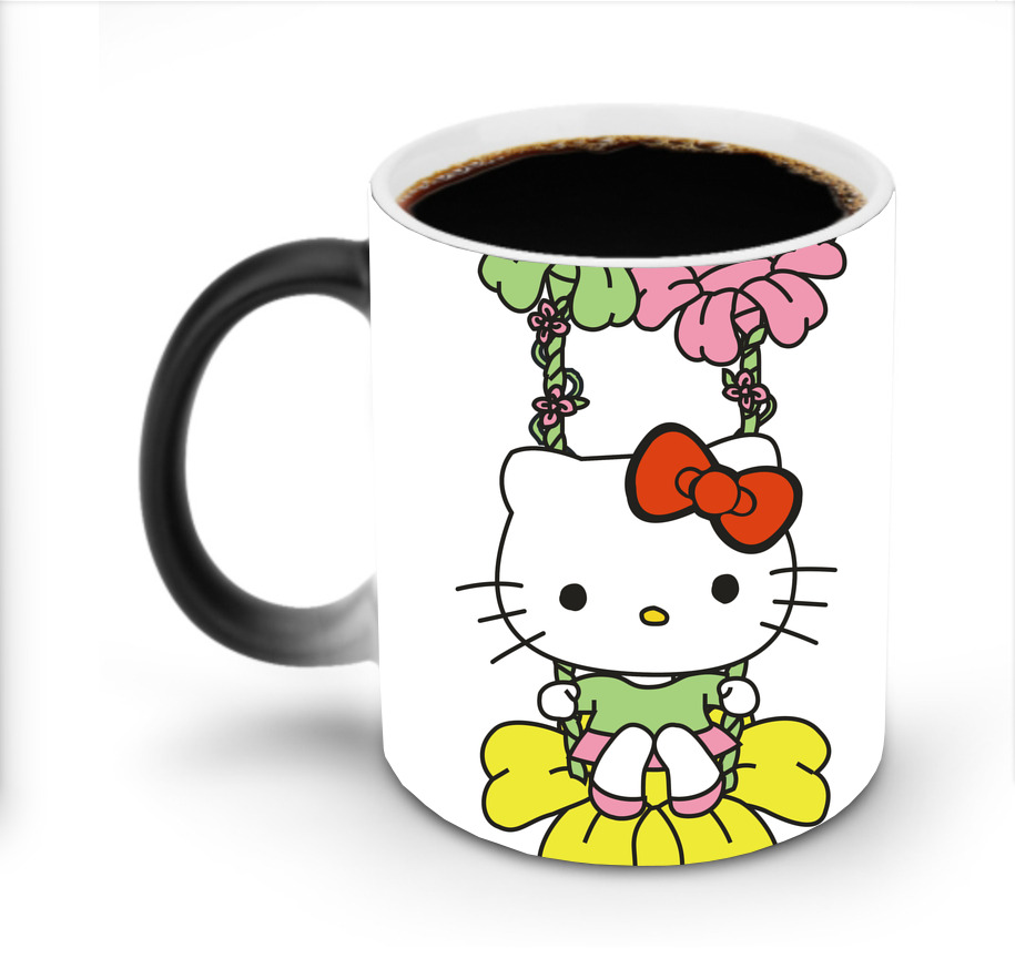 （画像用） Hello Kitty ハローキティ 温度変色マグカップ