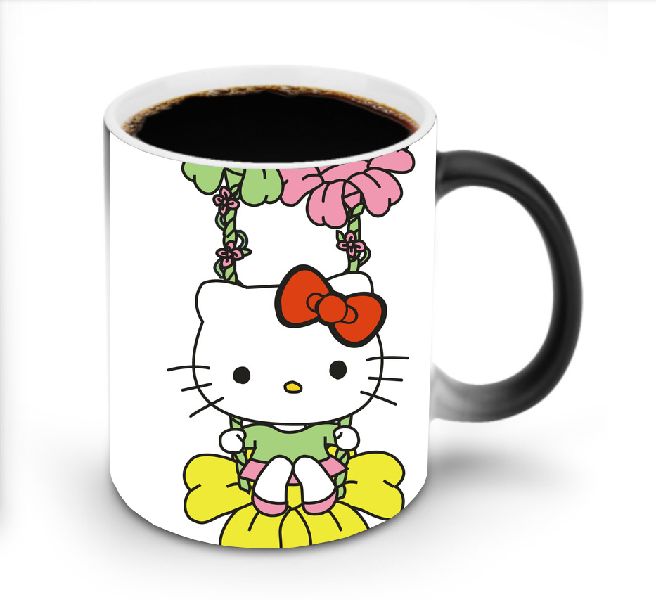 （画像用） Hello Kitty ハローキティ 温度変色マグカップ