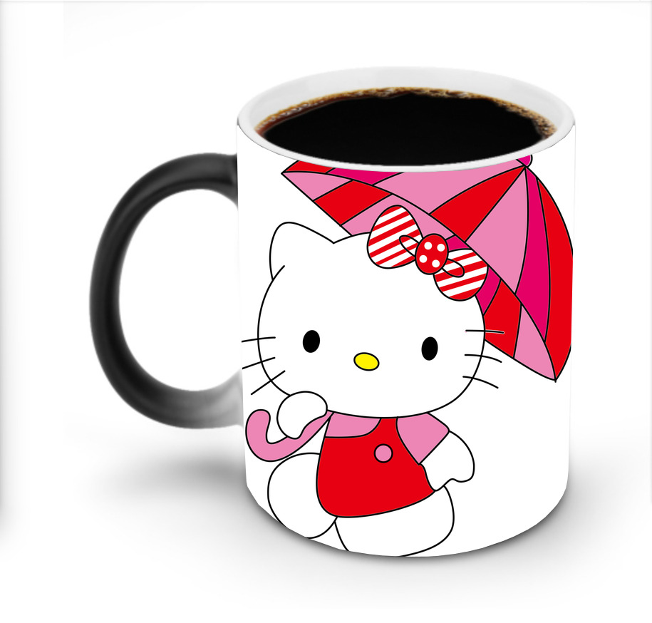 （画像用） Hello Kitty ハローキティ 温度変色マグカップ