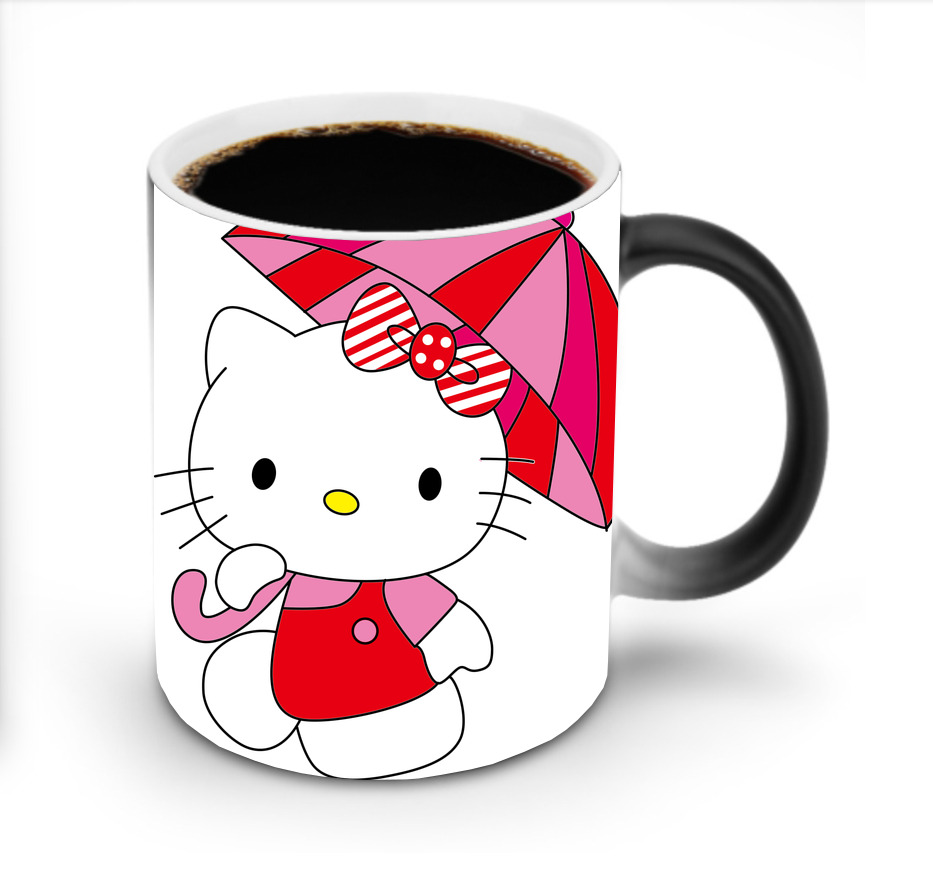 （画像用） Hello Kitty ハローキティ 温度変色マグカップ