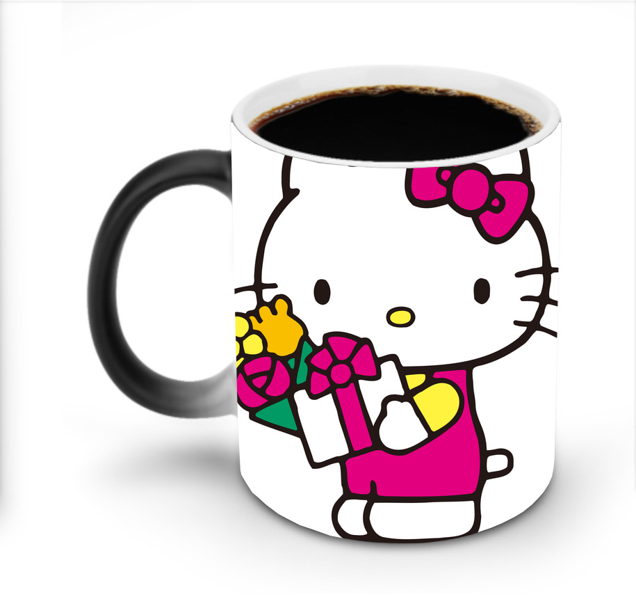 （画像用） Hello Kitty ハローキティ 温度変色マグカップ