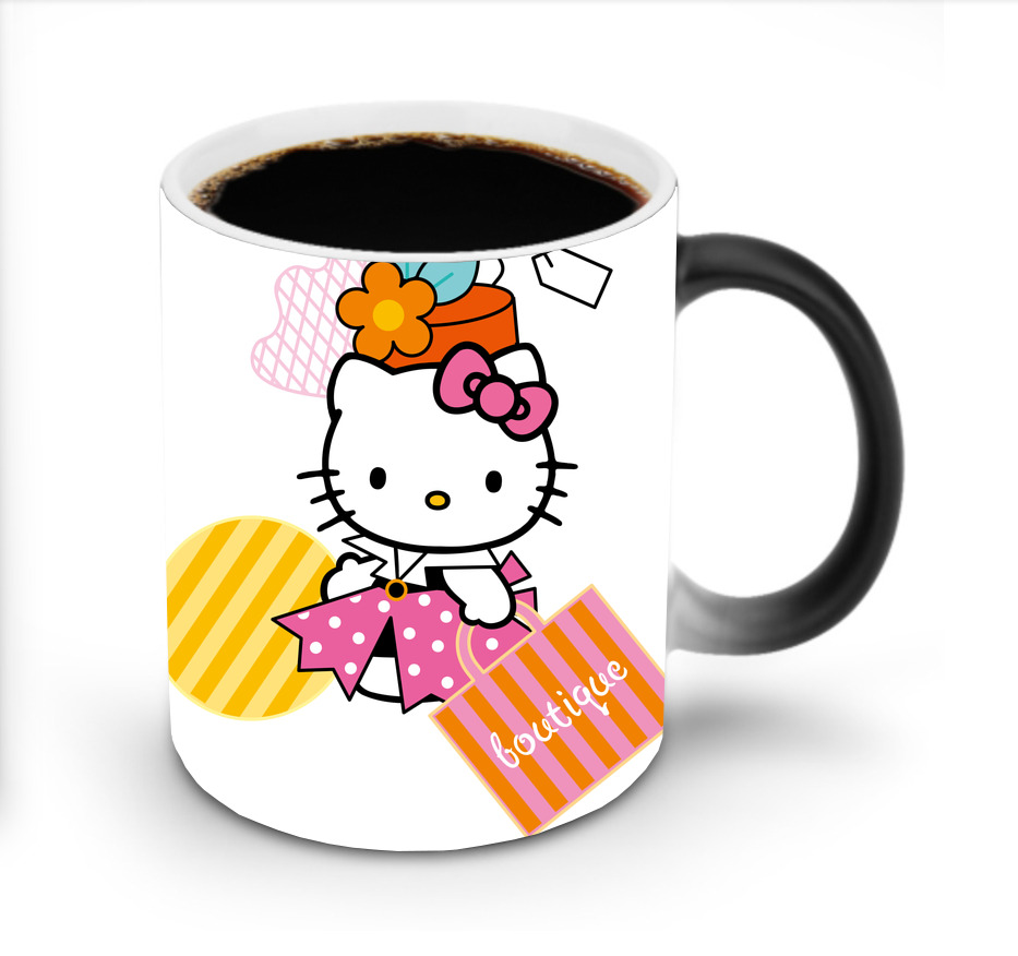 （画像用） Hello Kitty ハローキティ 温度変色マグカップ