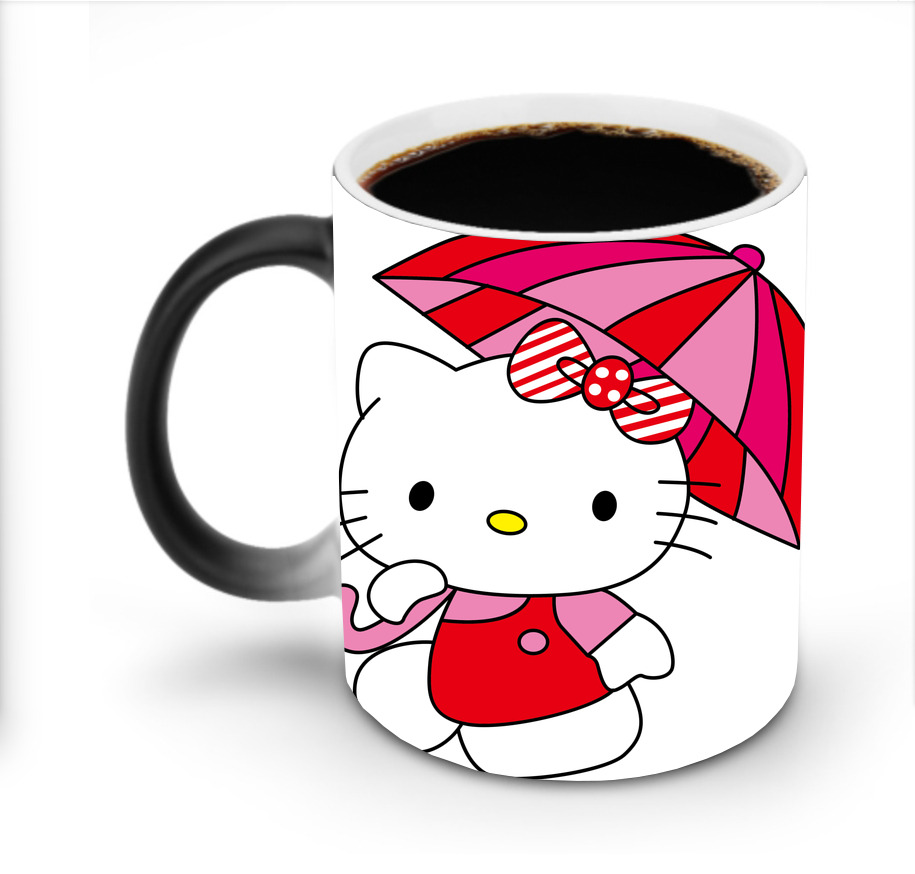 （画像用） Hello Kitty ハローキティ 温度変色マグカップ