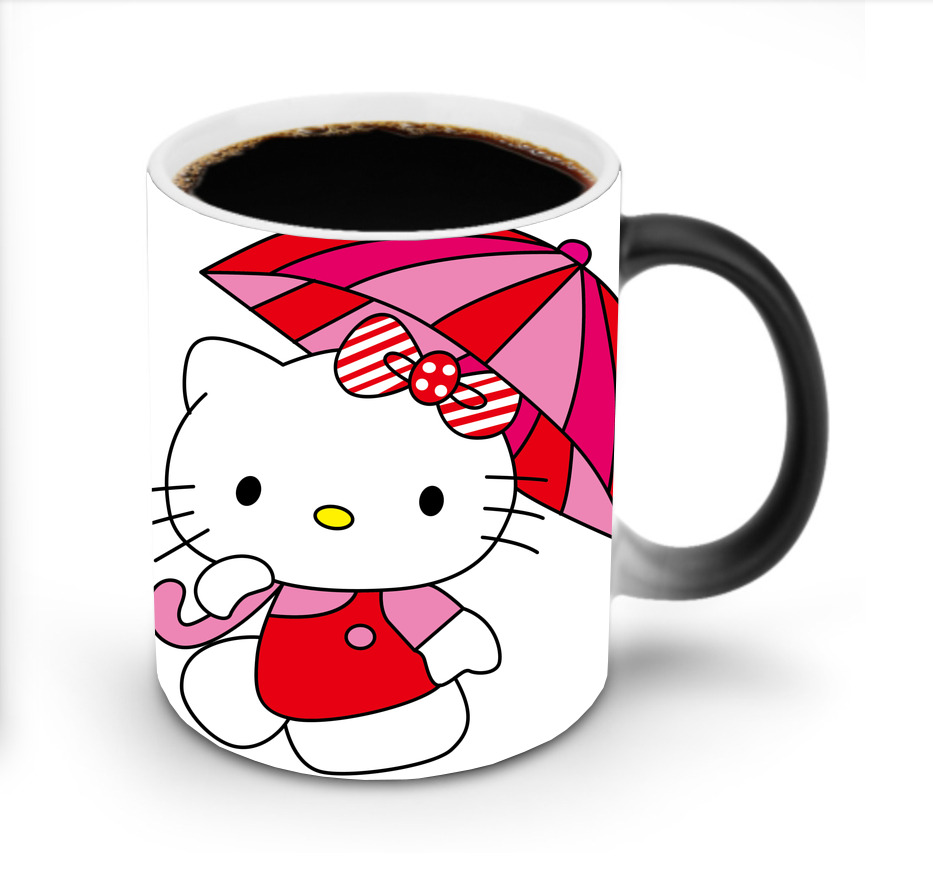 （画像用） Hello Kitty ハローキティ 温度変色マグカップ