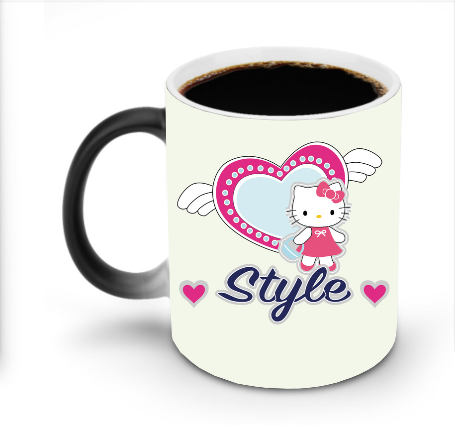 （画像用） Hello Kitty ハローキティ 温度変色マグカップ