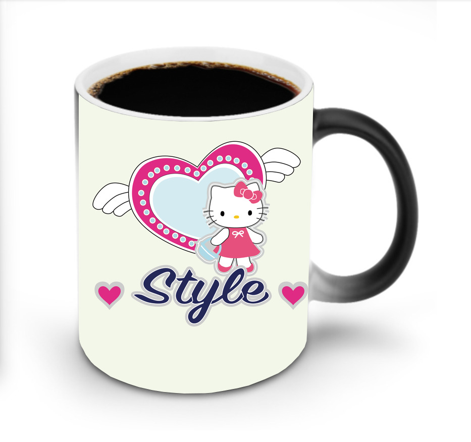 （画像用） Hello Kitty ハローキティ 温度変色マグカップ