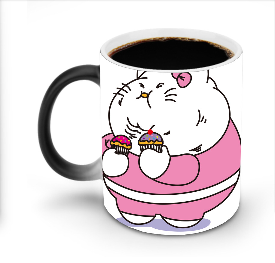 （画像用） Hello Kitty ハローキティ 温度変色マグカップ