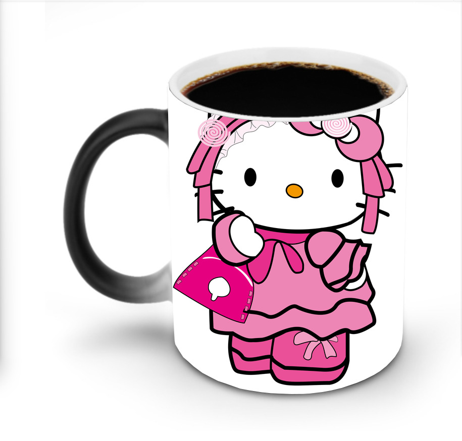 （画像用） Hello Kitty ハローキティ 温度変色マグカップ