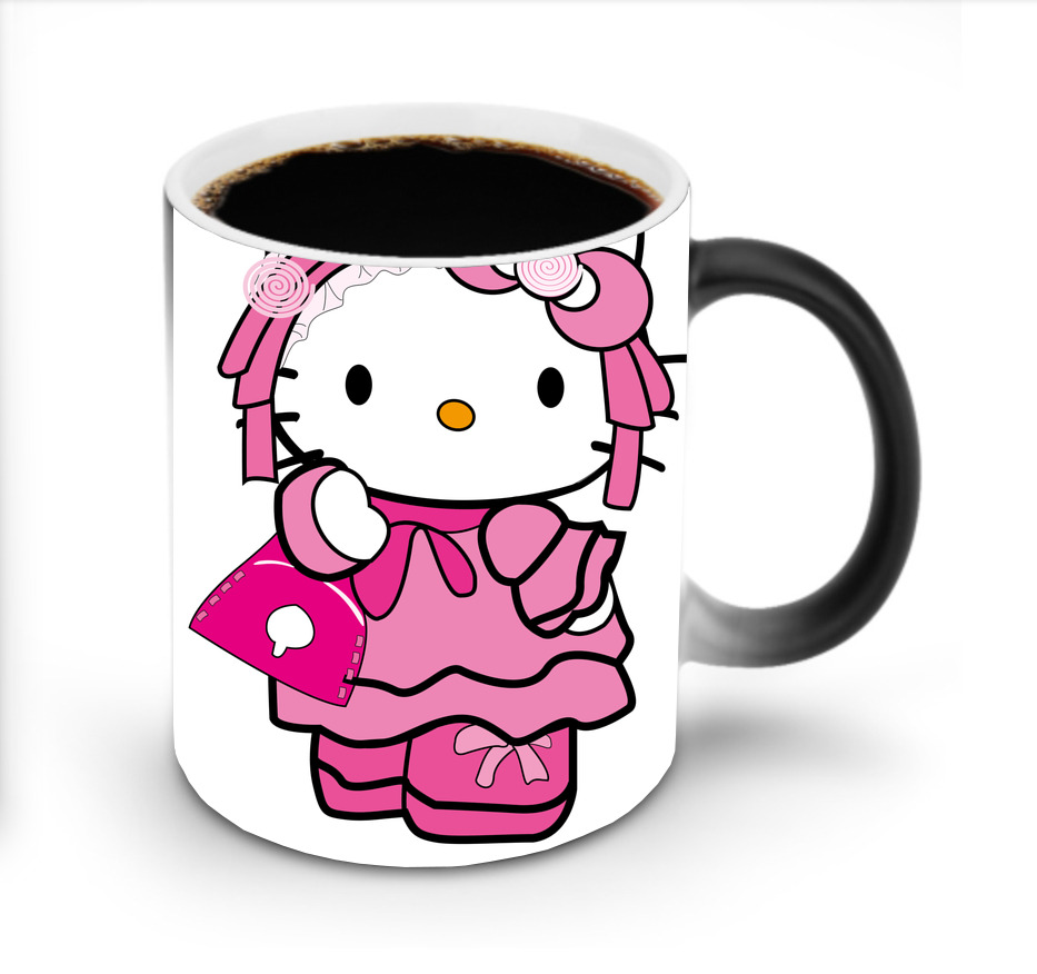 （画像用） Hello Kitty ハローキティ 温度変色マグカップ