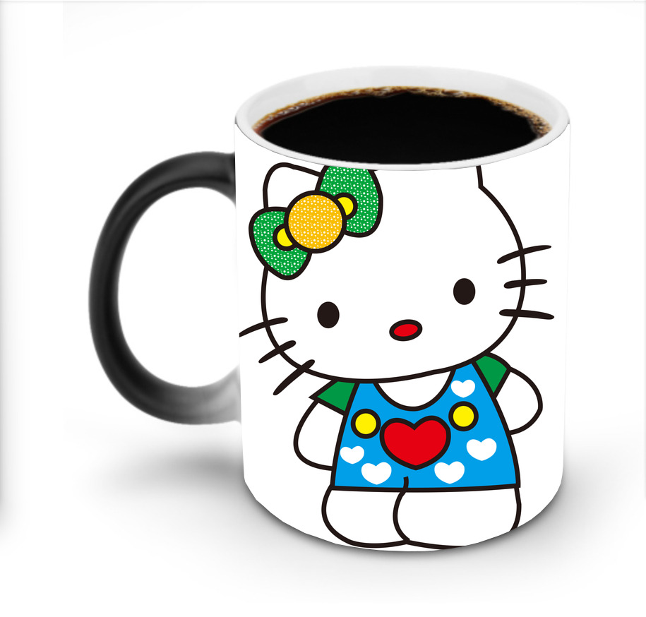 （画像用） Hello Kitty ハローキティ 温度変色マグカップ