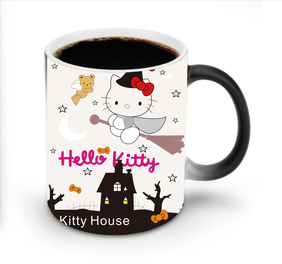 （画像用） Hello Kitty ハローキティ 温度変色マグカップ