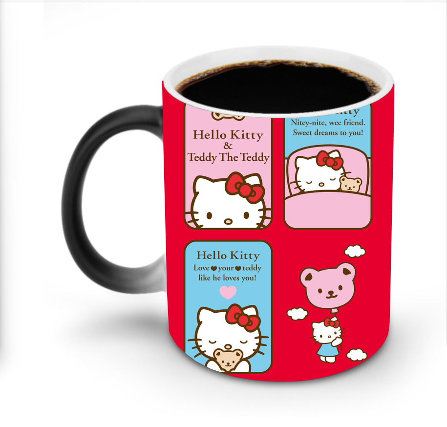 （画像用） Hello Kitty ハローキティ 温度変色マグカップ