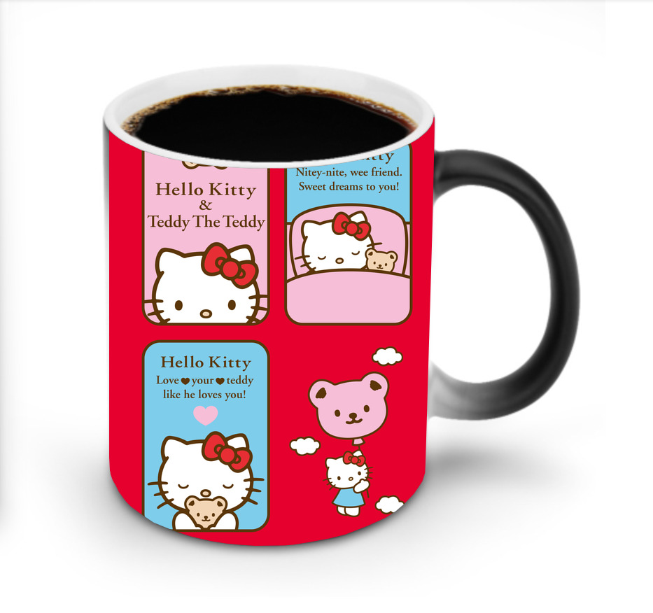 （画像用） Hello Kitty ハローキティ 温度変色マグカップ