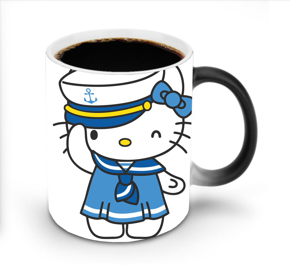 （画像用） Hello Kitty ハローキティ 温度変色マグカップ
