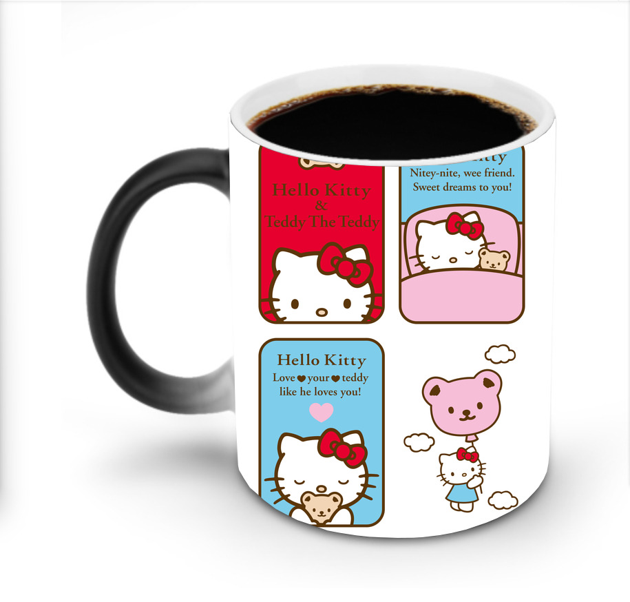 （画像用） Hello Kitty ハローキティ 温度変色マグカップ