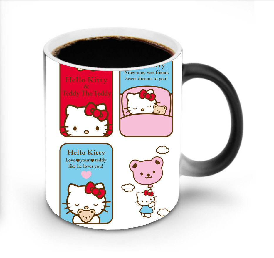 （画像用） Hello Kitty ハローキティ 温度変色マグカップ