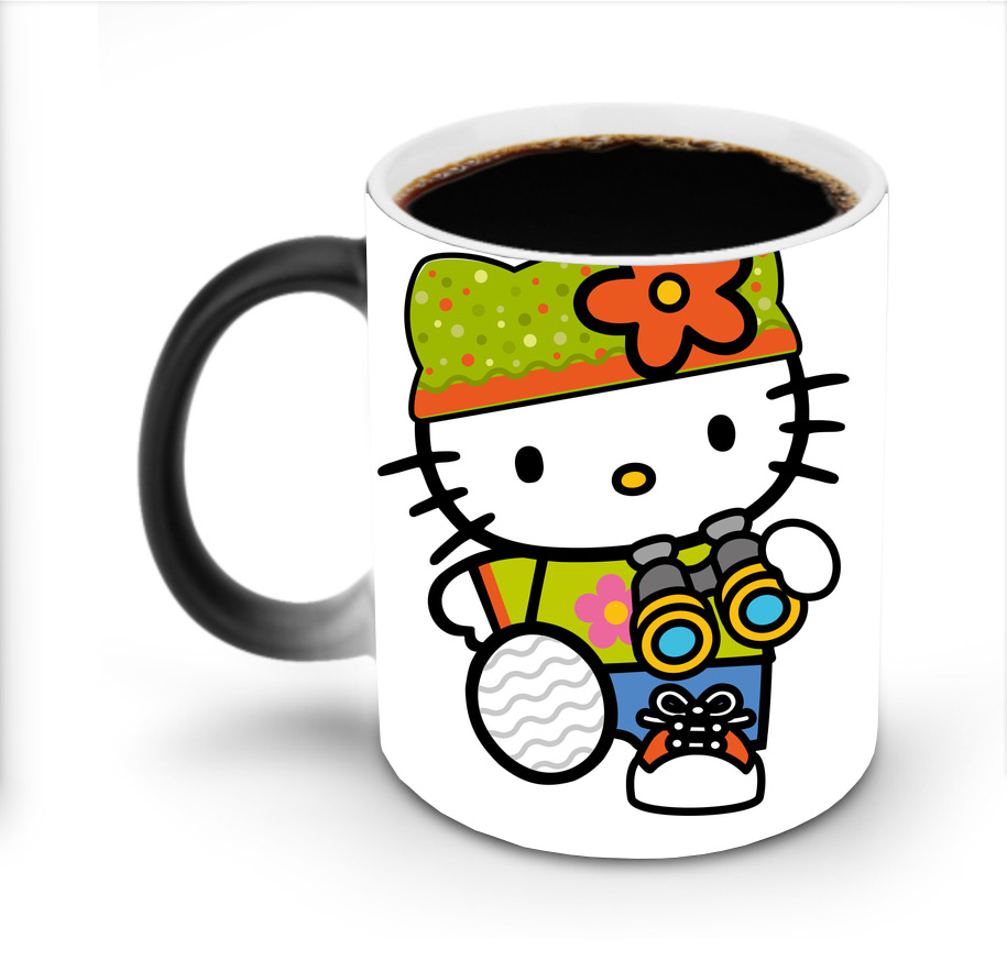 （画像用） Hello Kitty ハローキティ 温度変色マグカップ