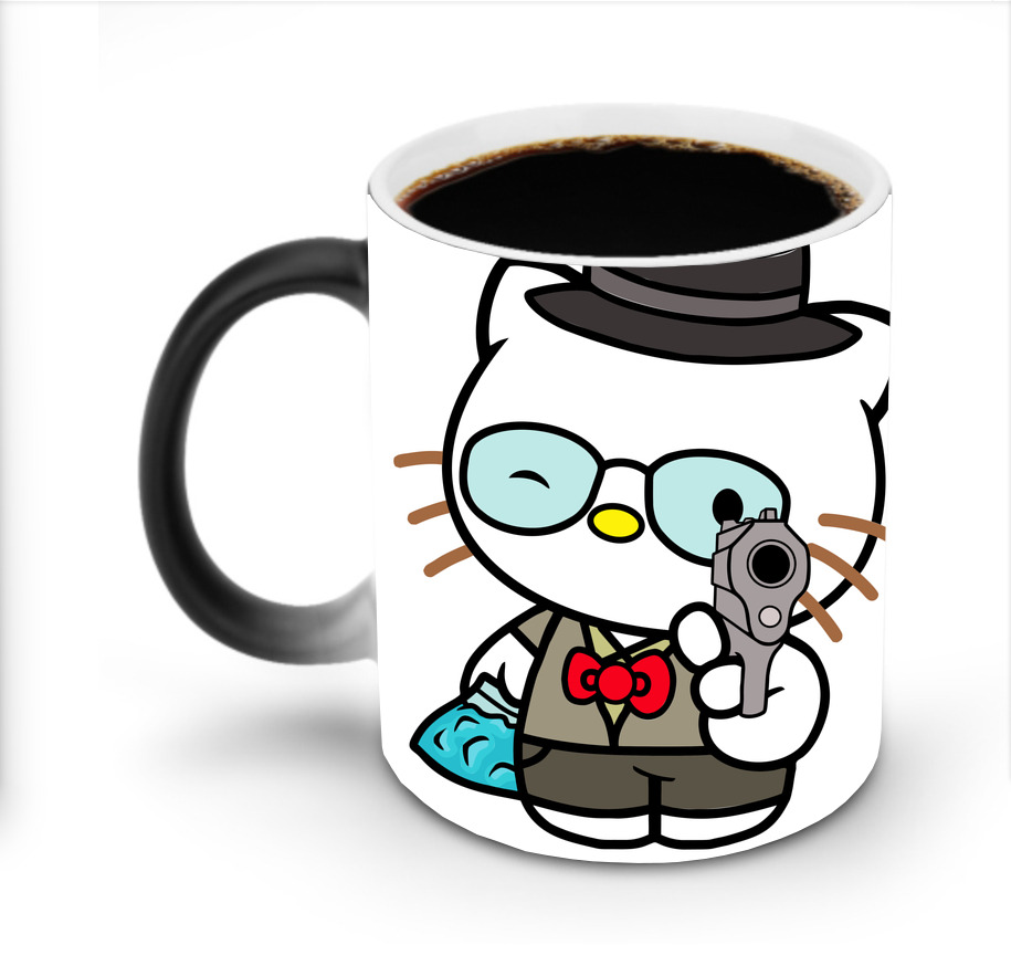 （画像用） Hello Kitty ハローキティ 温度変色マグカップ