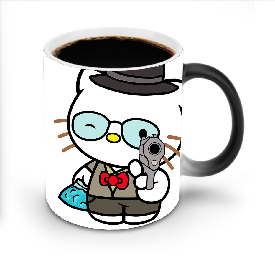 （画像用） Hello Kitty ハローキティ 温度変色マグカップ