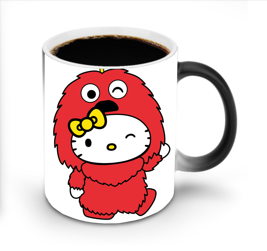 （画像用） Hello Kitty ハローキティ 温度変色マグカップ