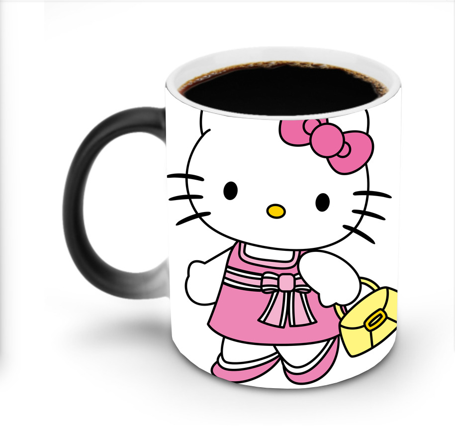 （画像用） Hello Kitty ハローキティ 温度変色マグカップ