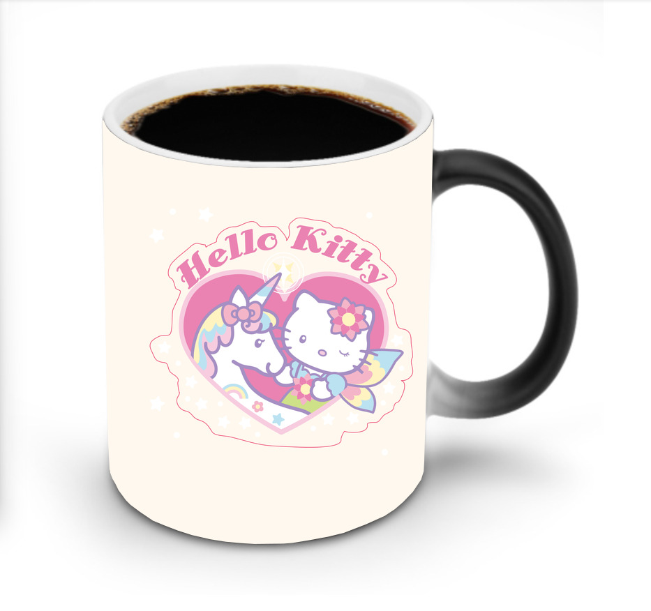 （画像用） Hello Kitty ハローキティ 温度変色マグカップ