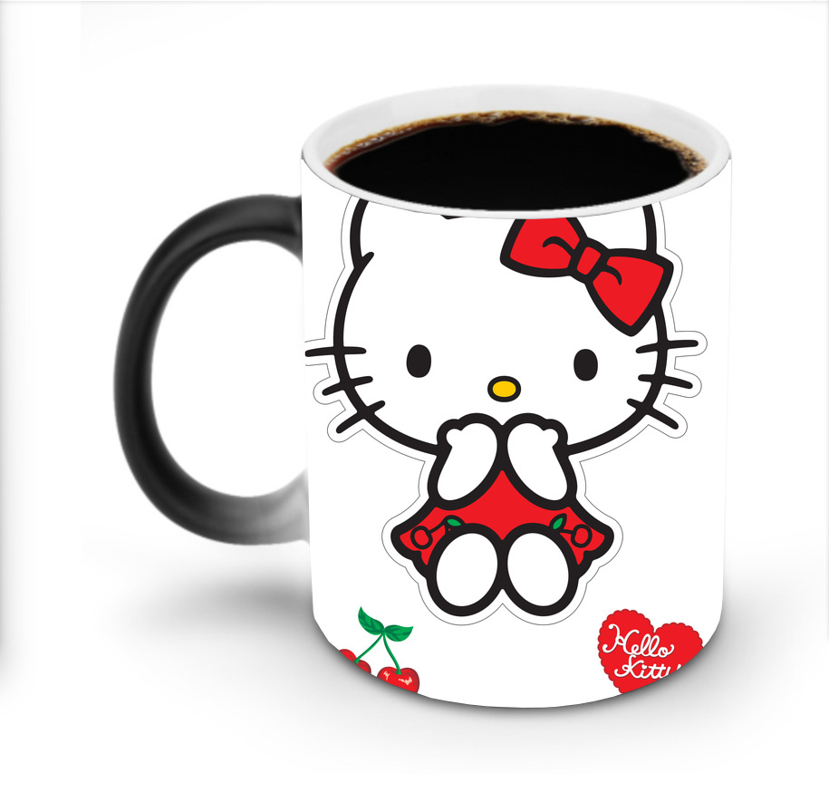 （画像用） Hello Kitty ハローキティ 温度変色マグカップ